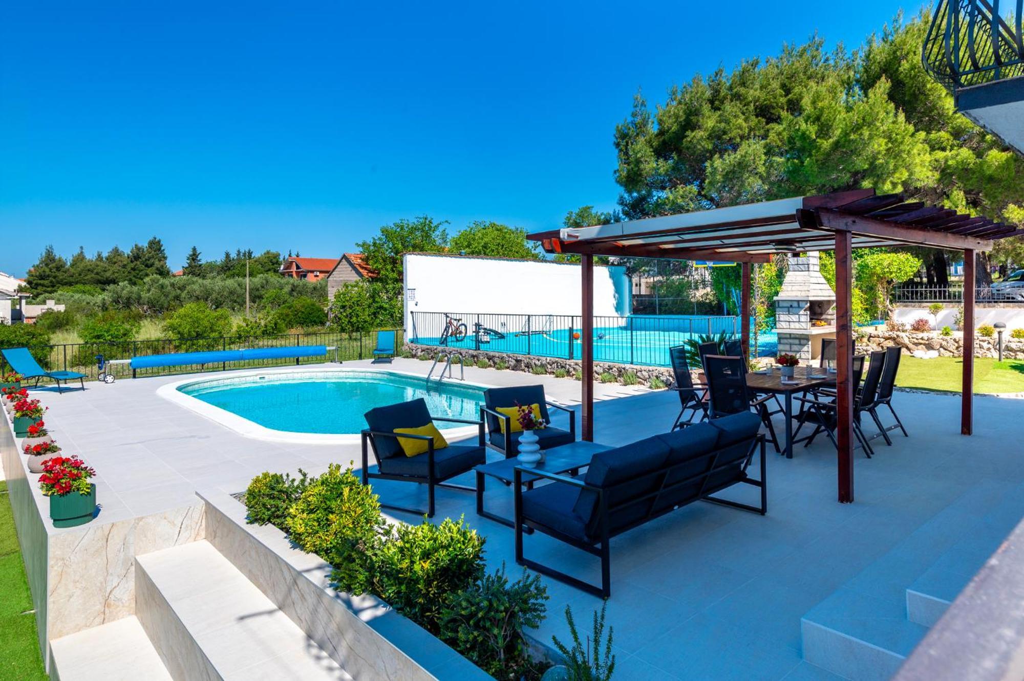 Villa Plenca - Heated Pool ! Sibenik Bagian luar foto