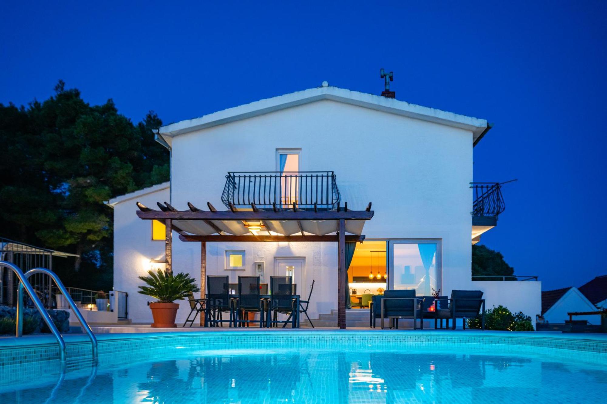 Villa Plenca - Heated Pool ! Sibenik Bagian luar foto