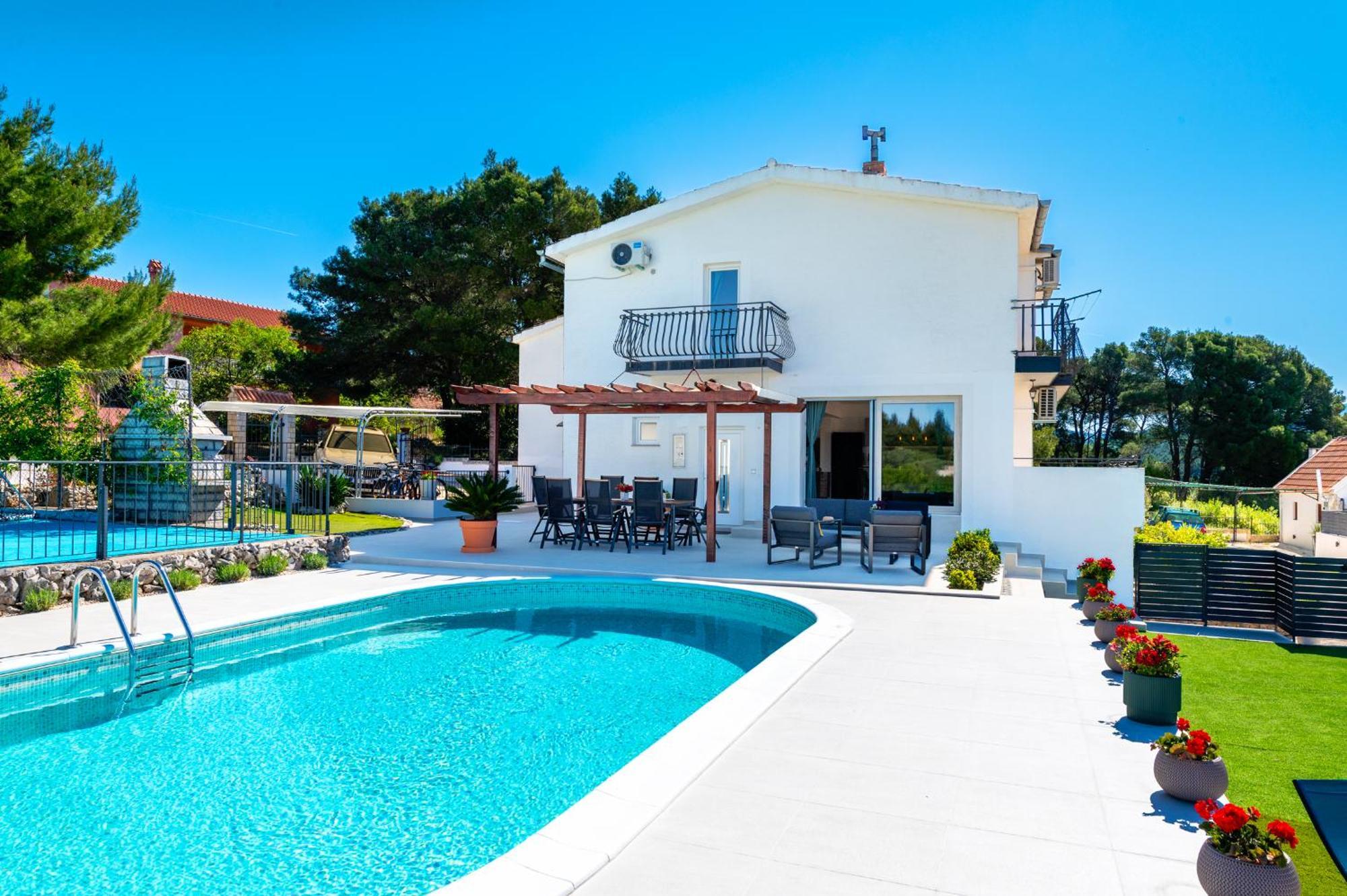 Villa Plenca - Heated Pool ! Sibenik Bagian luar foto